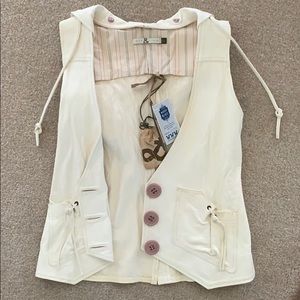 NWT XS Leather Vest